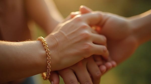 Unis par le bracelet couple : symbole d'amour durable